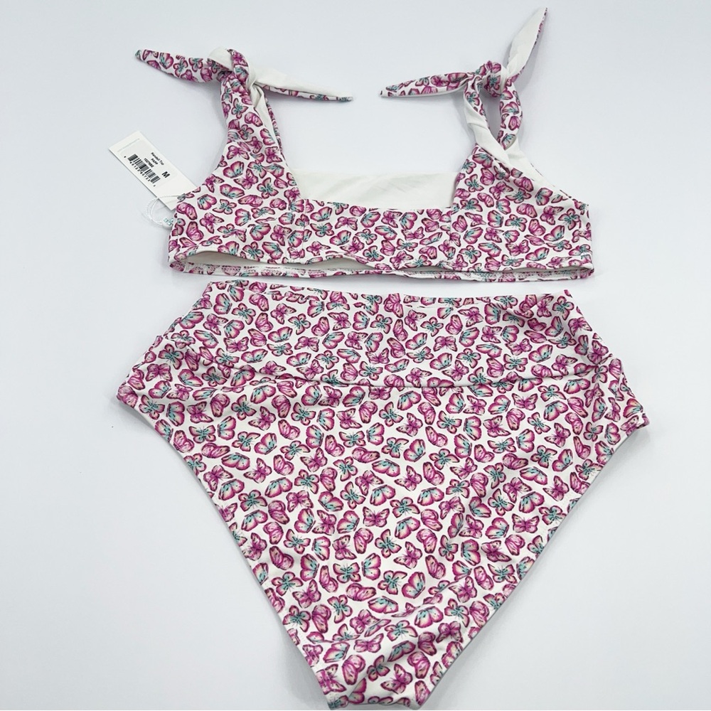 Frankies Bikinis NWT Papillon Bikini Set Kendall Top Alexis Bottom size Medium - Picture 4 of 8